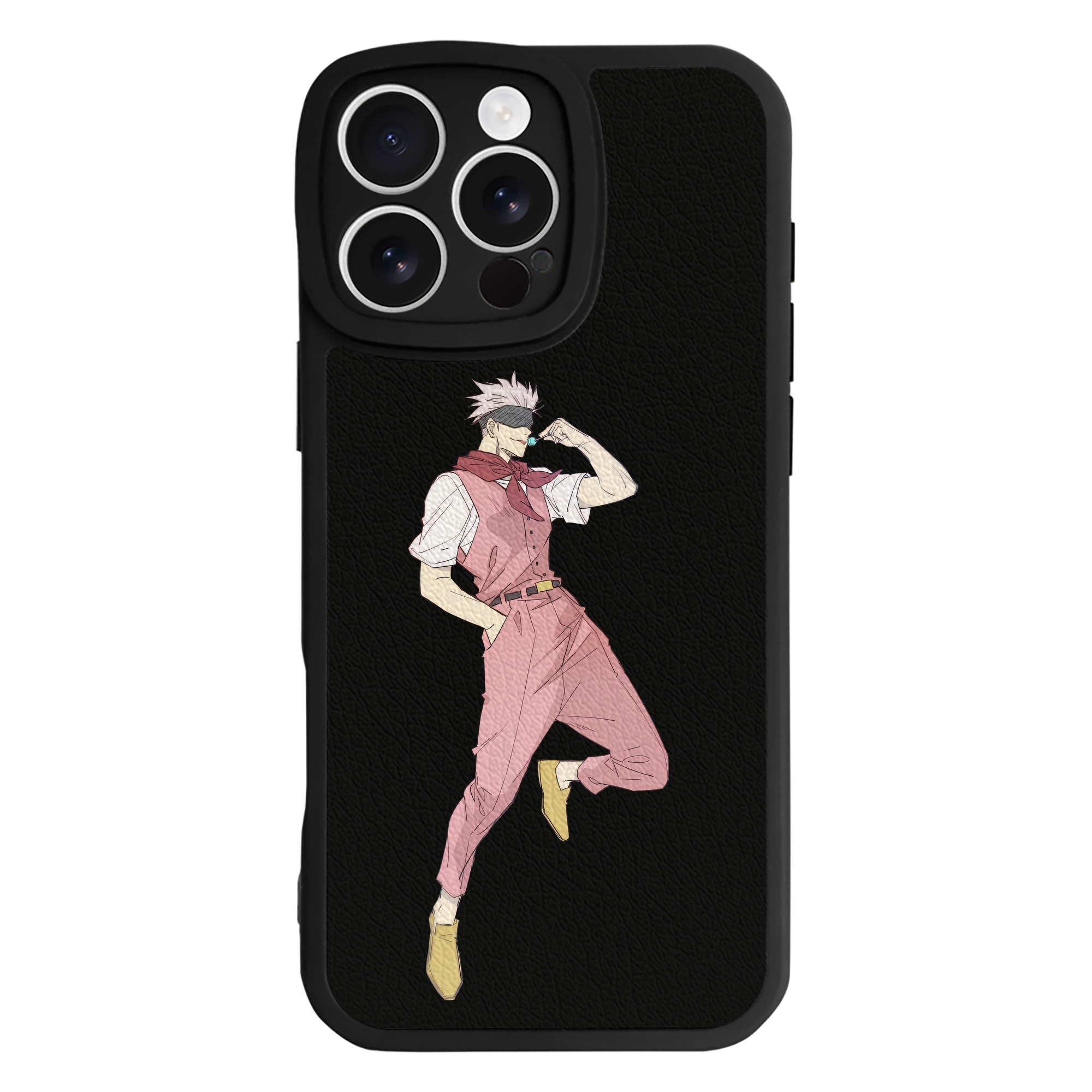 （画像用） 呪術廻戦 Jujutsu Kaisen 【iPhone 16シリーズ対応】シリコンスマホケース（レザー調） 材質：シリコン
